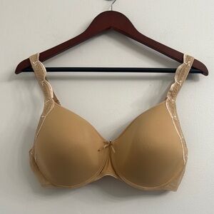 Chantelle under wired nude bra sz 40C